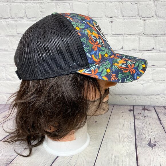 NFL Raiders Football Floral Trucker Hat Mesh Youth Size 47 Brand Embroidered - Picture 4 of 10